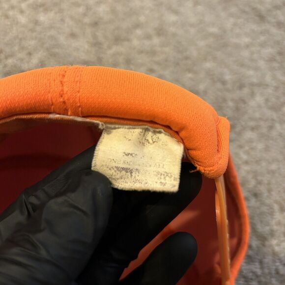 Vintage Whitetail Deer Hunter Safety Orange Foam Snapback Trucker Hat Cap - Picture 5 of 8